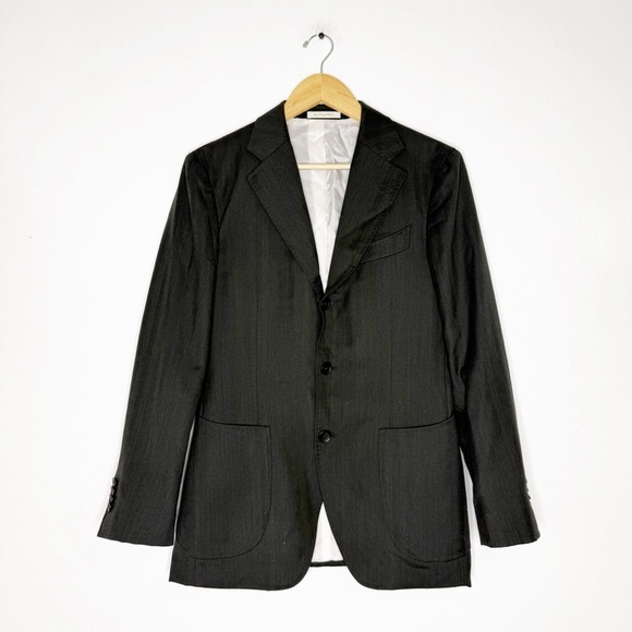 Suitsupply Other - Suitsupply Men’s Wool Havana Tulip Slim Fit Blazer Size 36 Charcoal